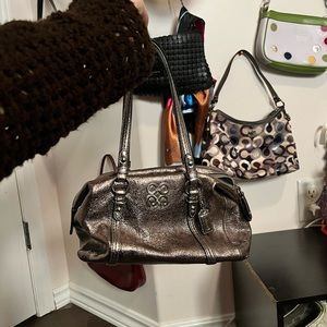 Coach mini Julia gunmetal silver